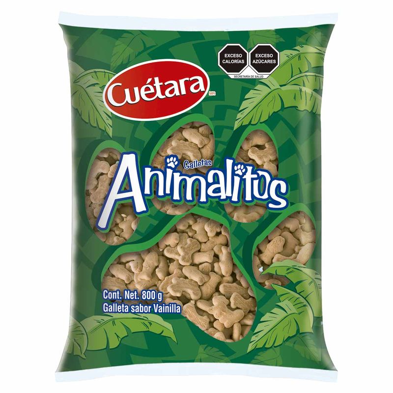 Galletas de Animalito Sabor Vainilla 800 g Cuetara
