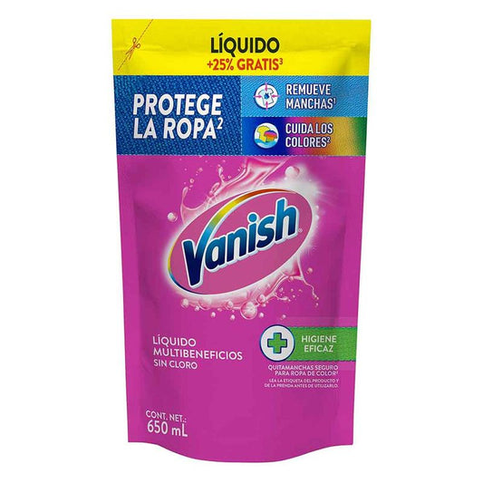 Detergente Liquido Vanish 650 ml Multibeneficios