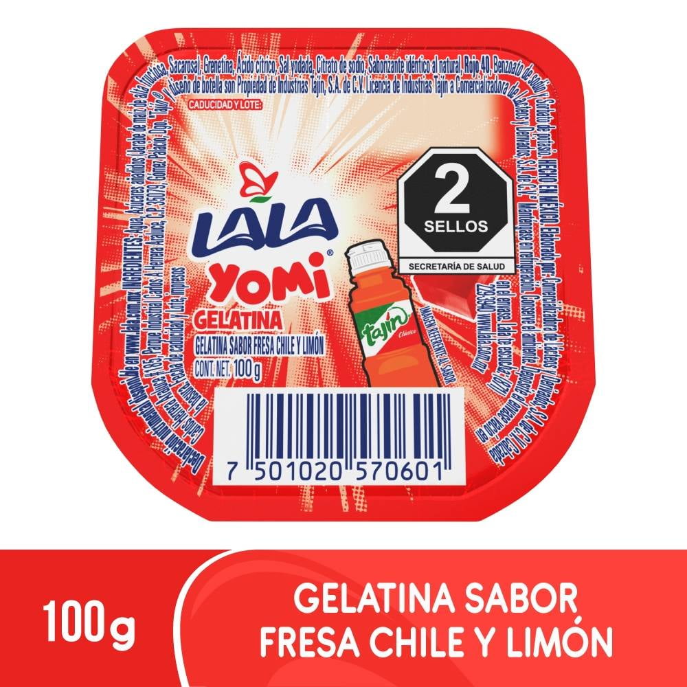 Gelatina Sabor Fresa y Chile 100 g Lala Yomi