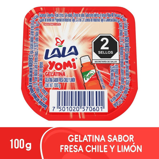 Gelatina Sabor Fresa y Chile 100 g Lala Yomi