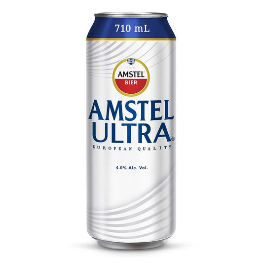 Amstel Ultra  710 Ml Cerveza Lata 4 % Alc. Vol.