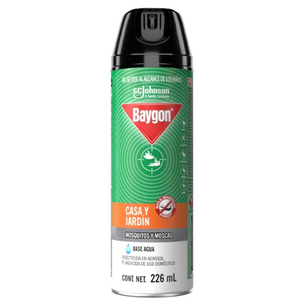 Baygon 226 Ml Casa Jardin Base Agua Insecticida