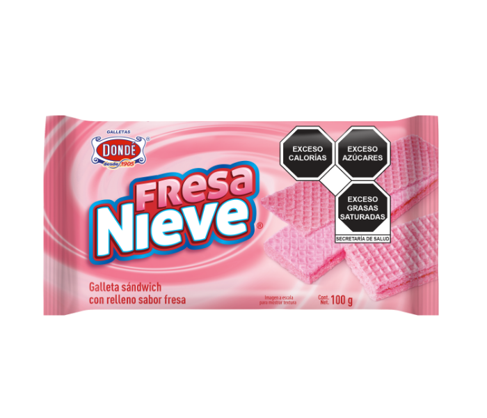 Fresa Nieve 100 g Galletas Donde