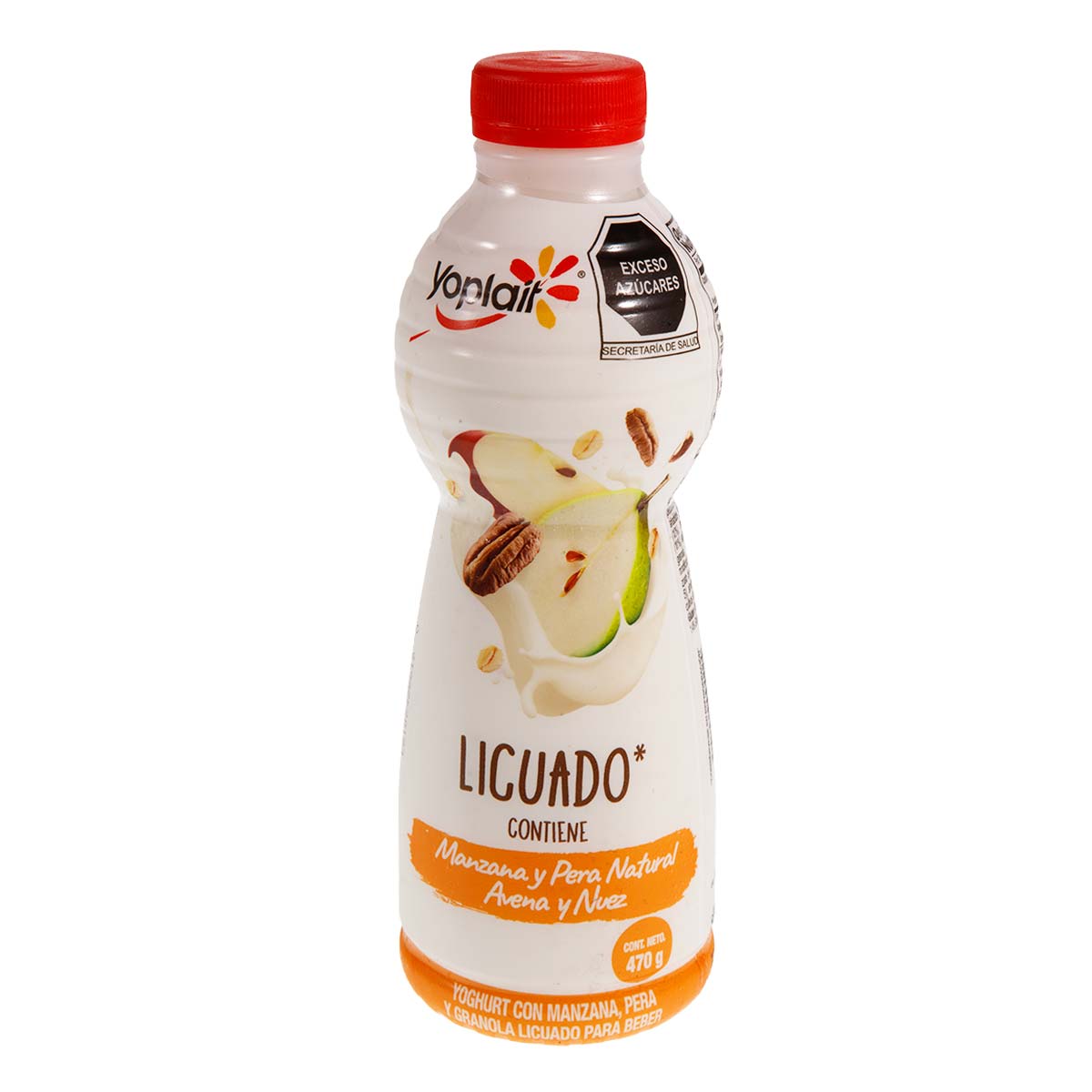 Yoplait Licuado 470 G Yoghurt Con Manzana Y Pera Natural Y Avena  Para Beber