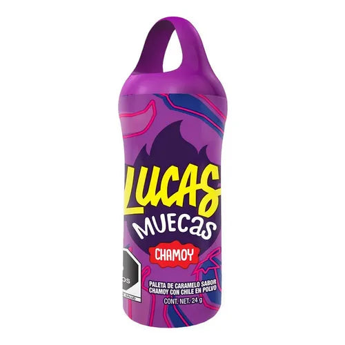 Lucas Muecas Chamoy 24 g Paleta de Caramelo y Chile