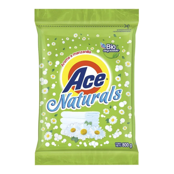 Detergente Ace Naturals 800 g Aroma a Manzanilla para Ropa en Polvo