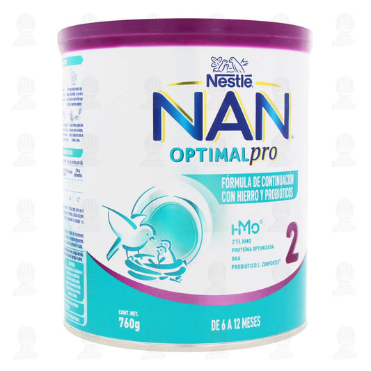 Nan 2 Optimal Pro 720 g Nestle Leche en Polvo