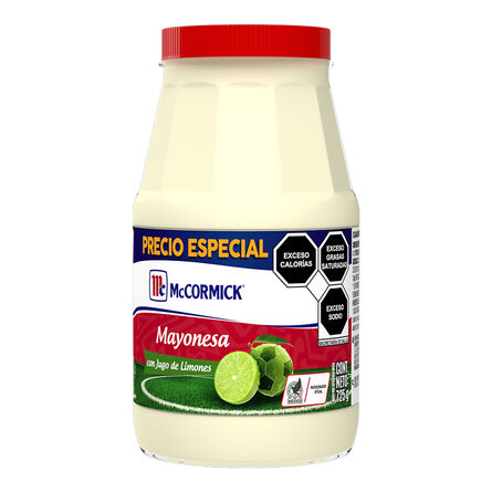 Mayonesa 750 g McCormick con Jugo de Limones