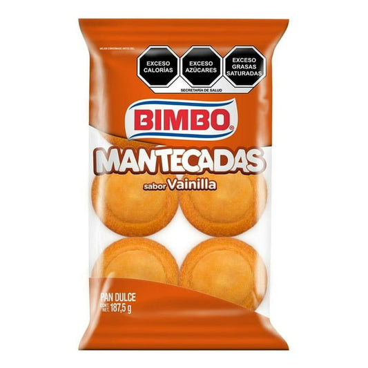 Mantecadas de Vainilla 6 pzas 188 g Bimbo