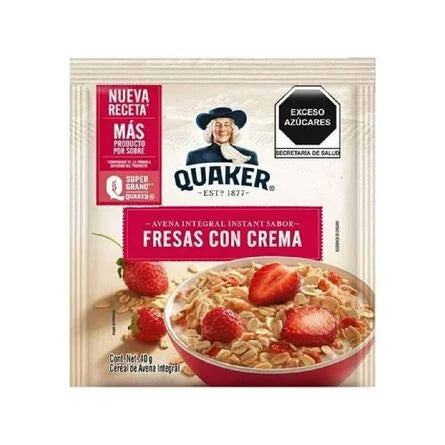 Quaker Avena Instantanea para Fresas con Crema 40 g 99