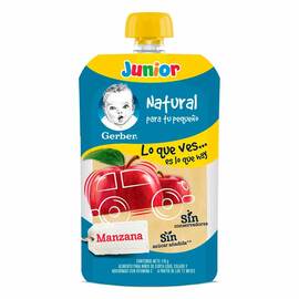 Gerber Junior Alimento Natural de Manzana 110 ml para Tu Bebé