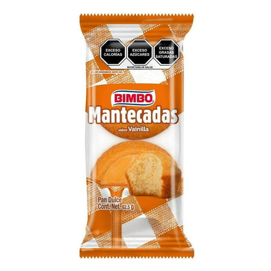Mantecadas de Vainilla 2 pzas 62 g Bimbo