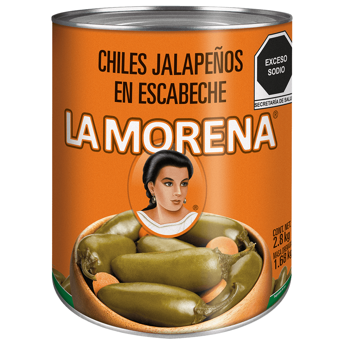 Chiles Jalapeños En Escabeche 2.8 Kg La Morena