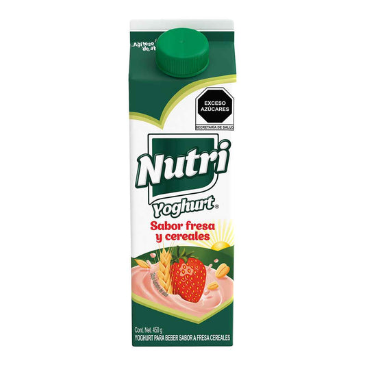Yoghurt Sabor Fresa Y Cereales 450 G Nutri