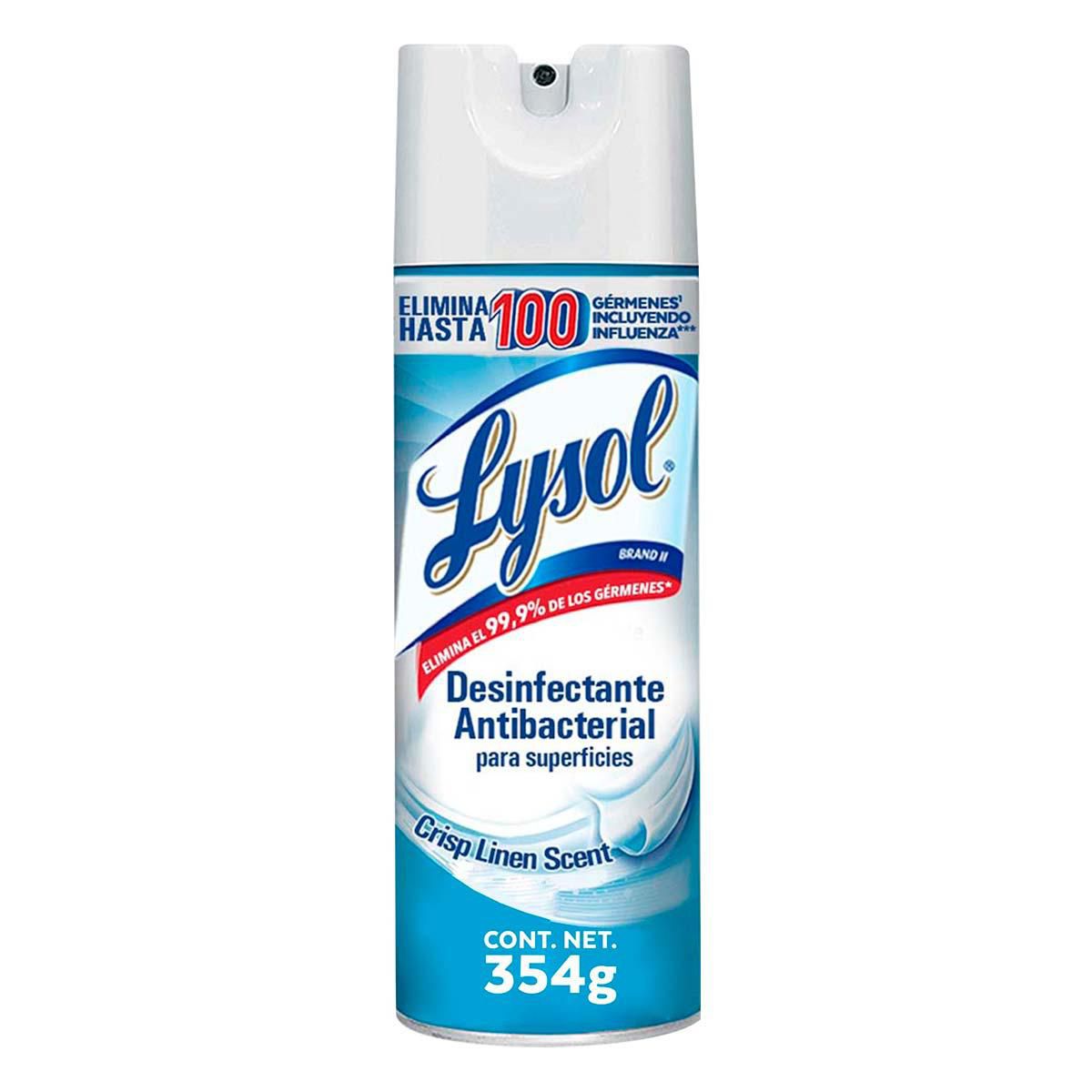 Lysol Crisp Linen Scent 354 ml Desinfectante Antibacterial