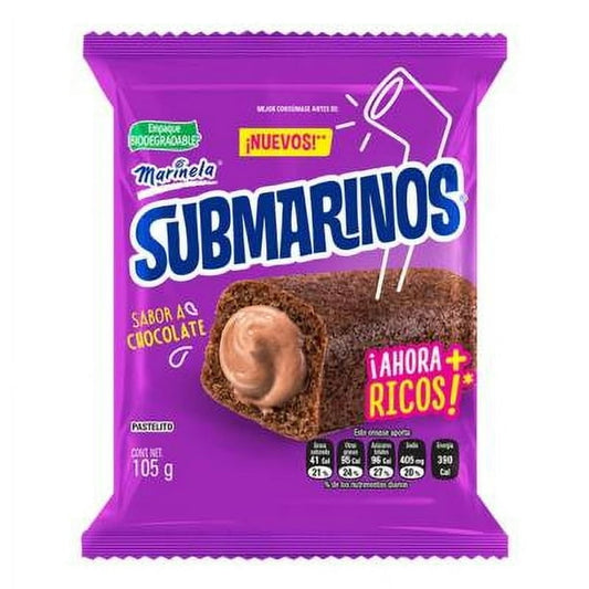 Submarinos De Chocolate  105 G Marinela