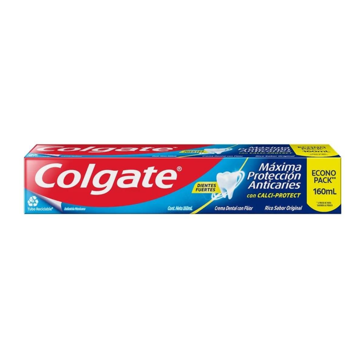 Pasta Colgate Maxima Proteccion Anticaries 160 ml