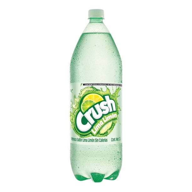 Crush Lima Limon 2 L Refresco Sabor Lima  Limon Sin Calorias