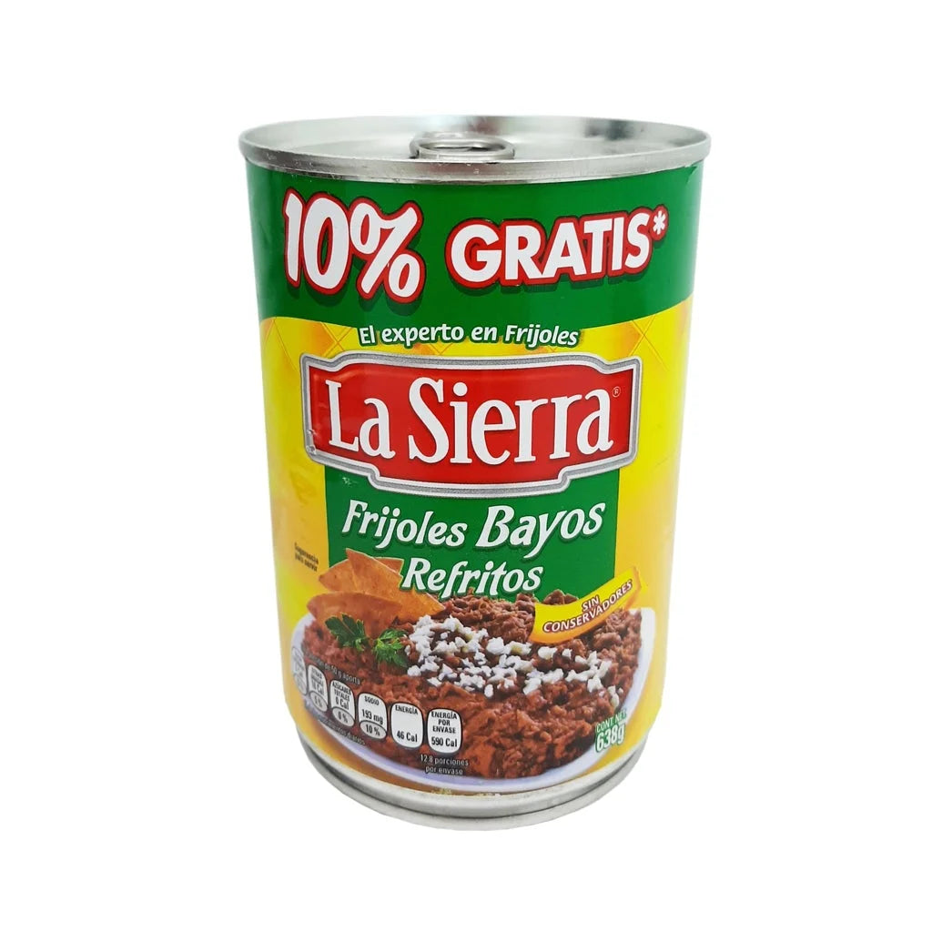 Frijoles Bayos Refritos 638 g la Sierra