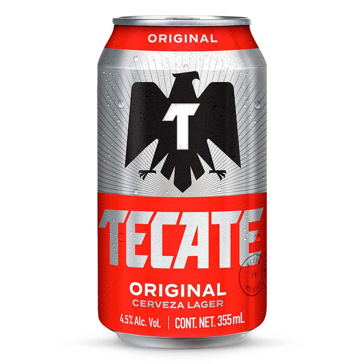 Tecate Original 355 Ml Cerveza Lata 4.5 % Alc. Vol.