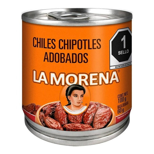 Chiles Chipotles Adobados 100 G La Morena