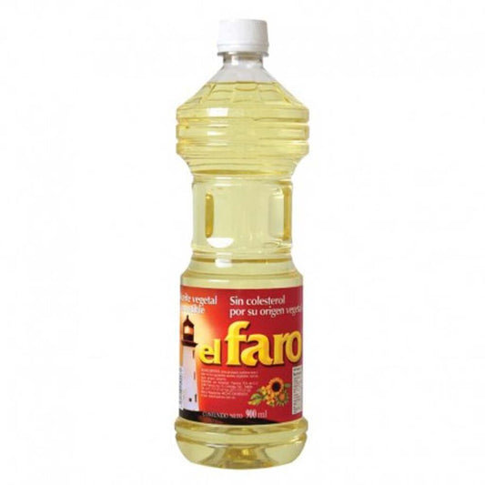 El Faro 900 ml Aceite Vegetal Comestible sin Colesterol