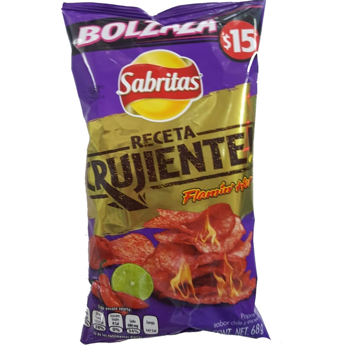 Bolzaza Receta Crujiente Flamin Hot 75 G Sabritas