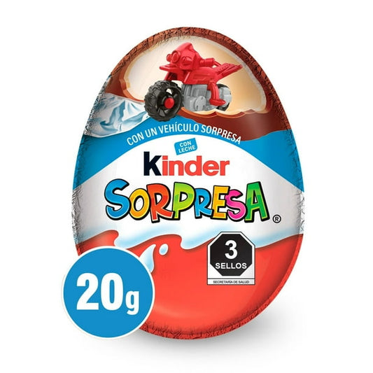 Kinder Sorpresa Niño 20 g Huevito de Chocolate y Juguete
