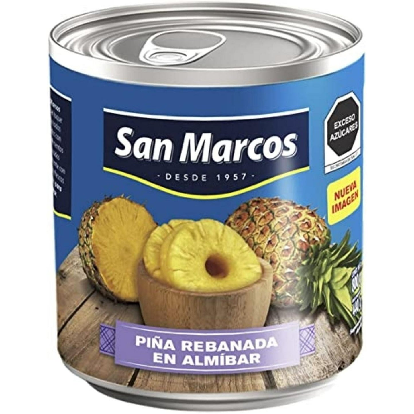 San Marcos 800 g Piña Rebanada en Almibar