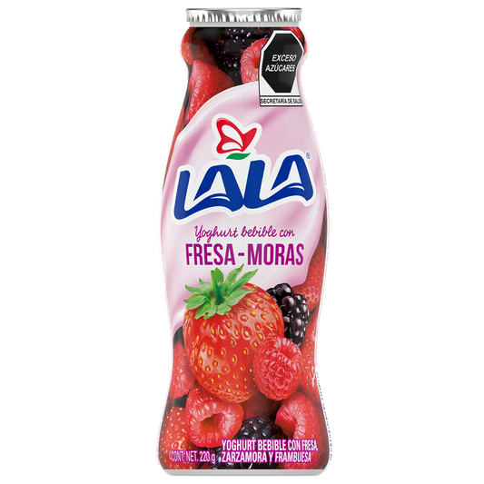 Yoghurt Bebible Con Fresas-Moras 220 G Lala