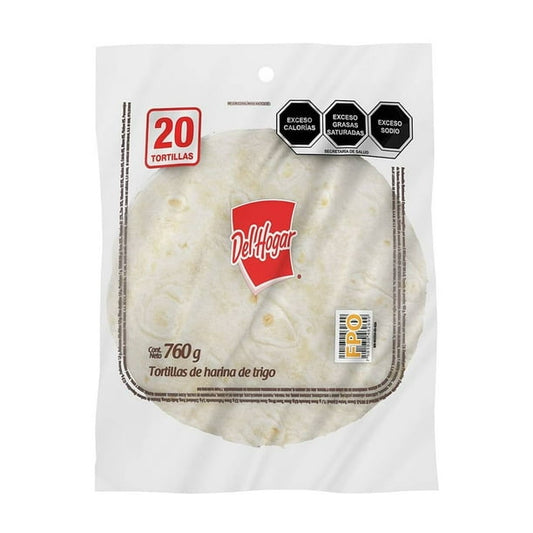 Tortillas  De Harina 20 Pz Del Hogar