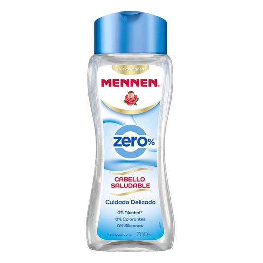 Mennen Shampoo Zero Cabello Saludable 0 % Alcohol y Colorantes 700 ml