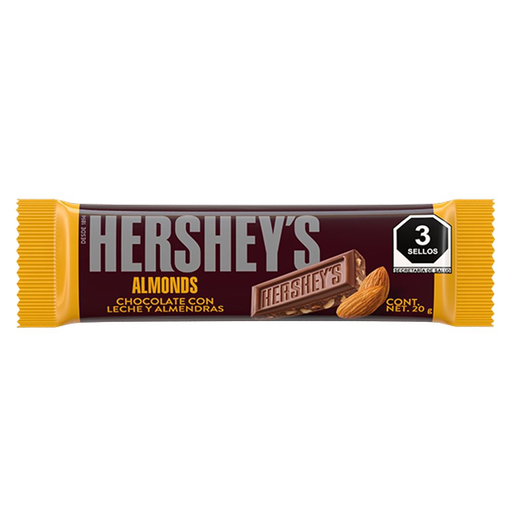 Hershey´S Almonds 27 g Chocolate con Leche
