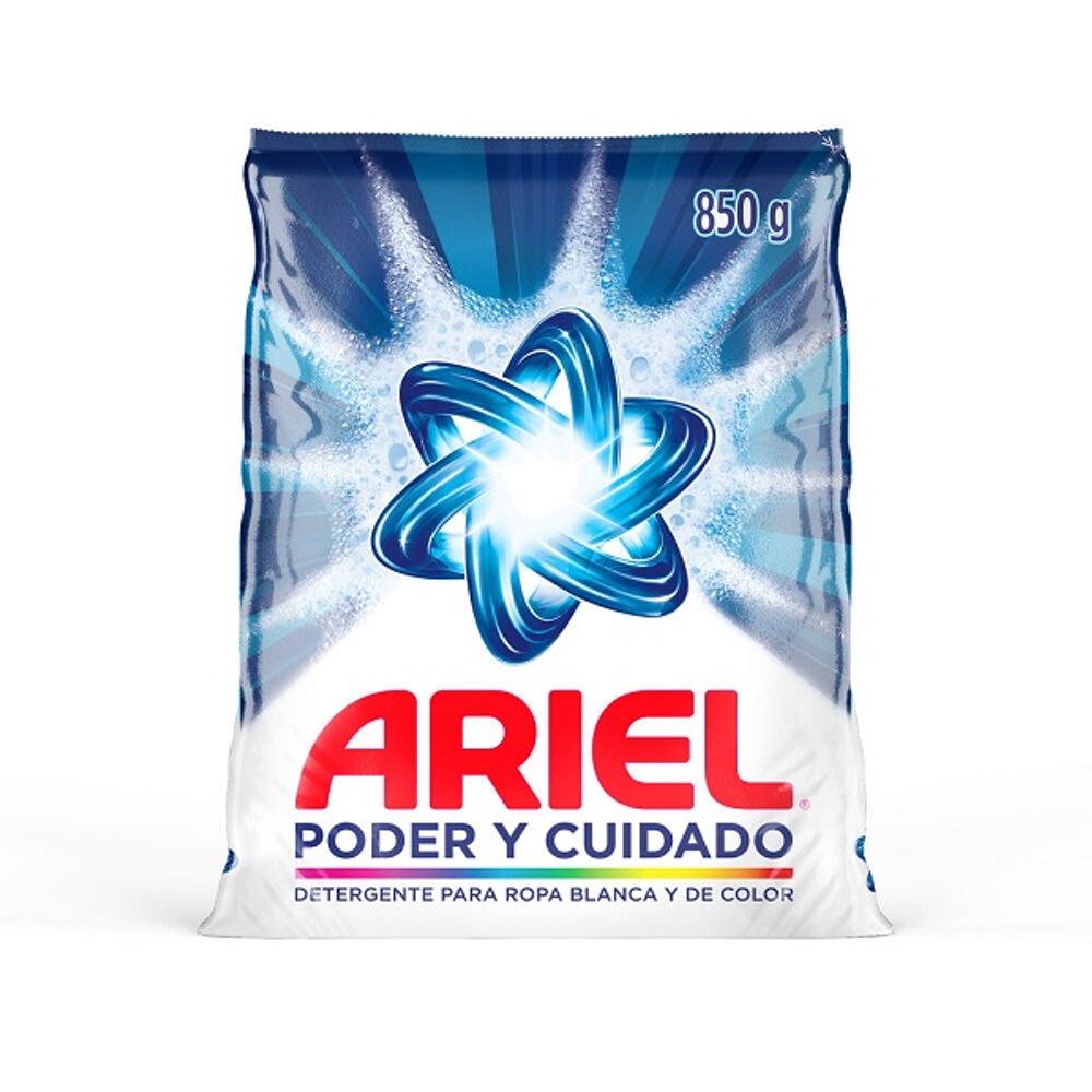 Detergente Ariel 850 g Poder y Cuidado para Ropa en Polvo