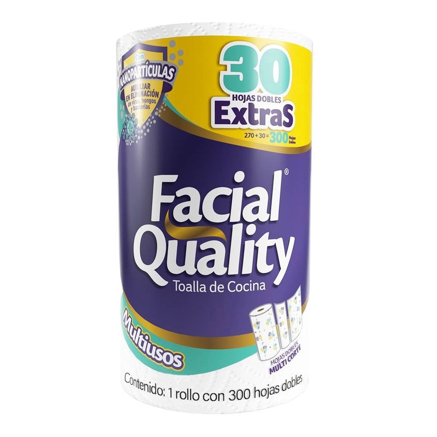 Servitoallas Facial Quality 300 Pz Multiusos