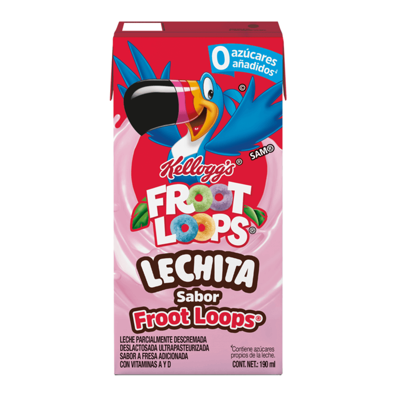 Lechita Froot Loops Sabor Fresa 200 ml Kellogg's