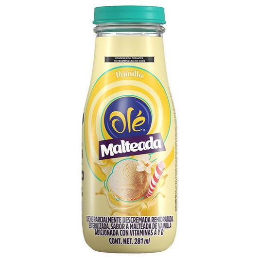 Ole Sabor Malteada de Vainilla 281 ml con un Toque Chill
