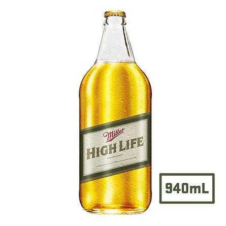 Miller High Life 940 ml Cerveza Botella 4.6% Alc. Vol.