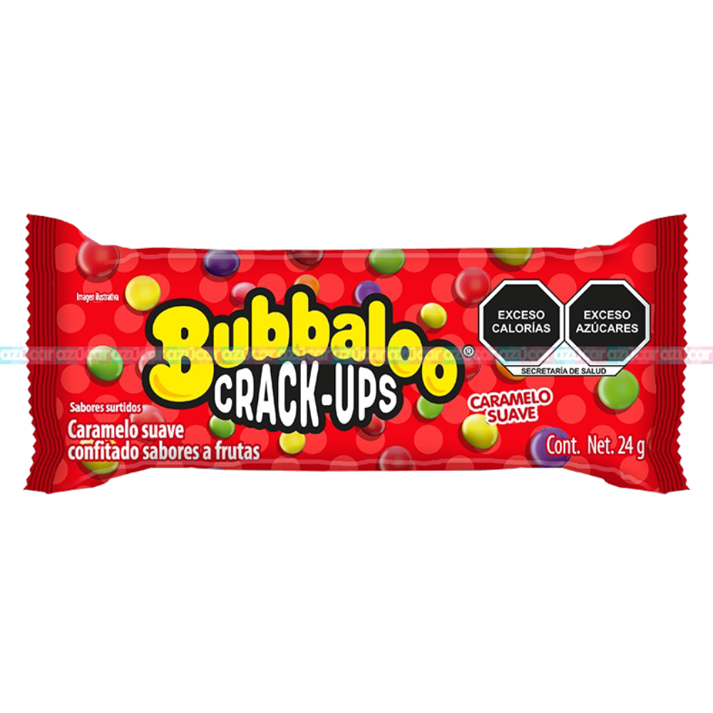 Bubbaloo Crack-Ups 24 G Caramelo Suave