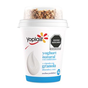 Yoghurt Natural + Capsula Con Granola Con Probiotico 450 G Yoplait
