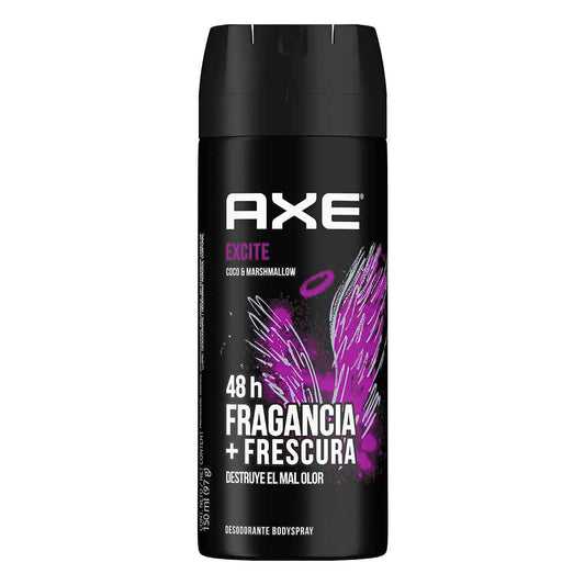 Excite 48 H Fragancias +Frescura 150 ml Axe Desodorante Bodyspray