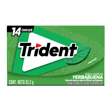 Trident Sabor Yerbabuena 14 Pastillas