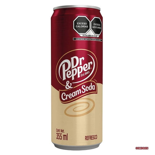 Dr Pepper & Cream Soda 355 ml Lata Refresco