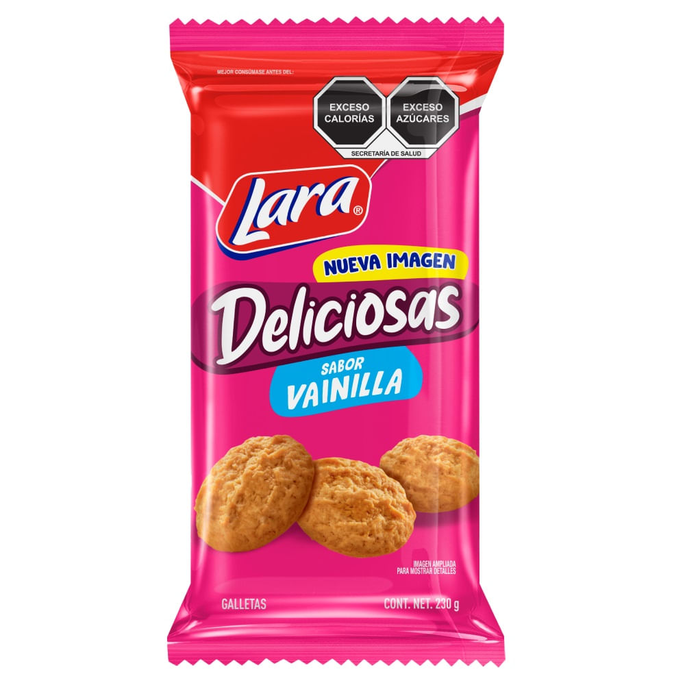 Deliciosas Sabor Vainilla 130 G Lara
