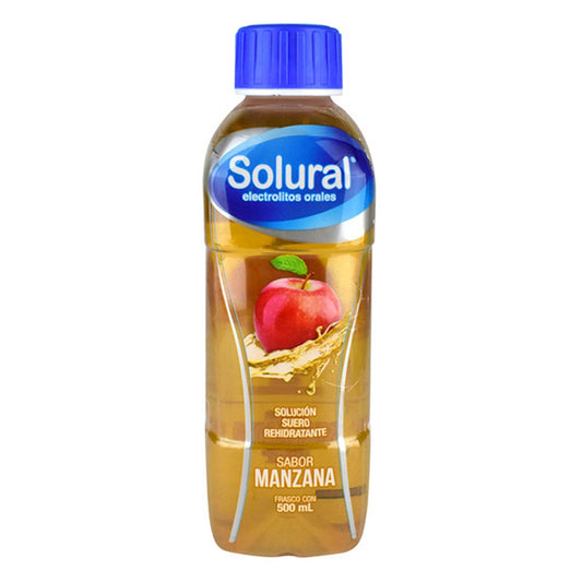 Solural Sabor Manzana  500 Ml Solucion De Suero Rehidratante