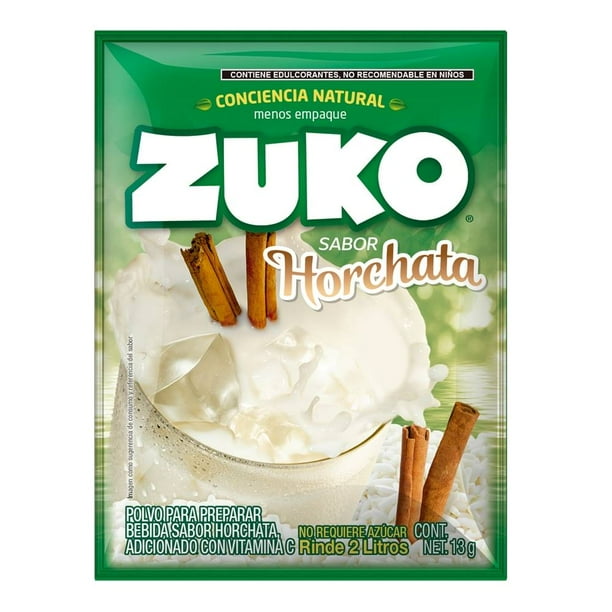 Zuko De  Horchata Rinde 2 L 13 G Polvo Para Preparar Bebida