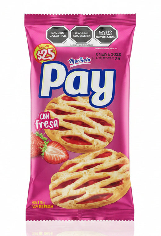 Mini Pay X2 con Fresa 96 g Marinela