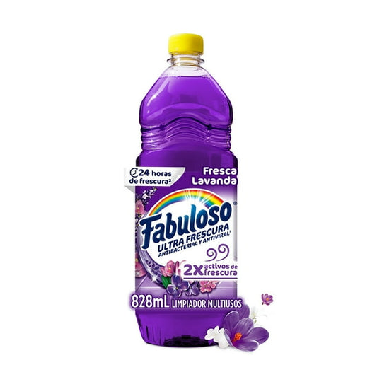 Multiusos Fabuloso Fresca Lavanda 828 ml Detergente Limpiador