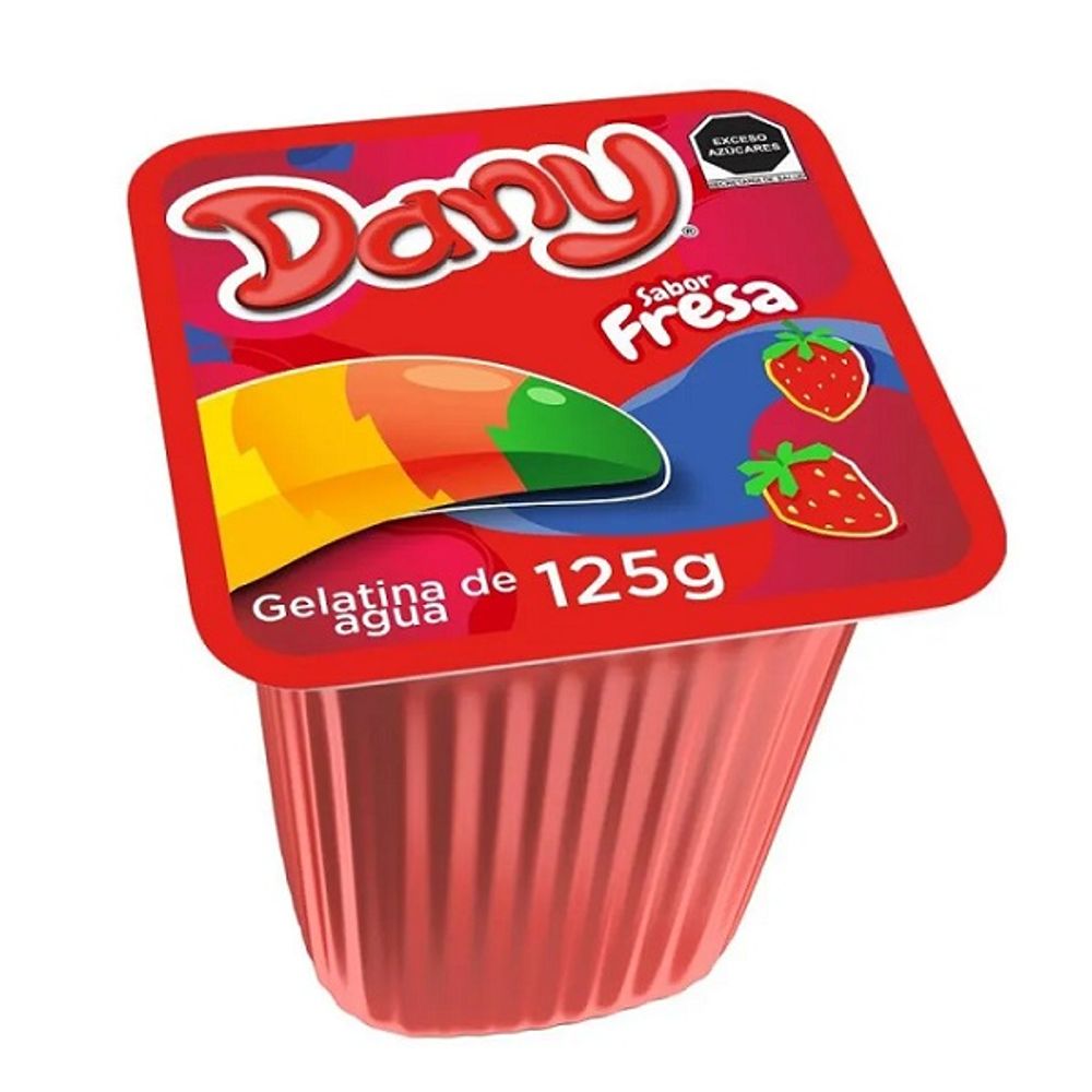 Dany Gelatina Sabor Fresa 125 G Gelatina De Agua