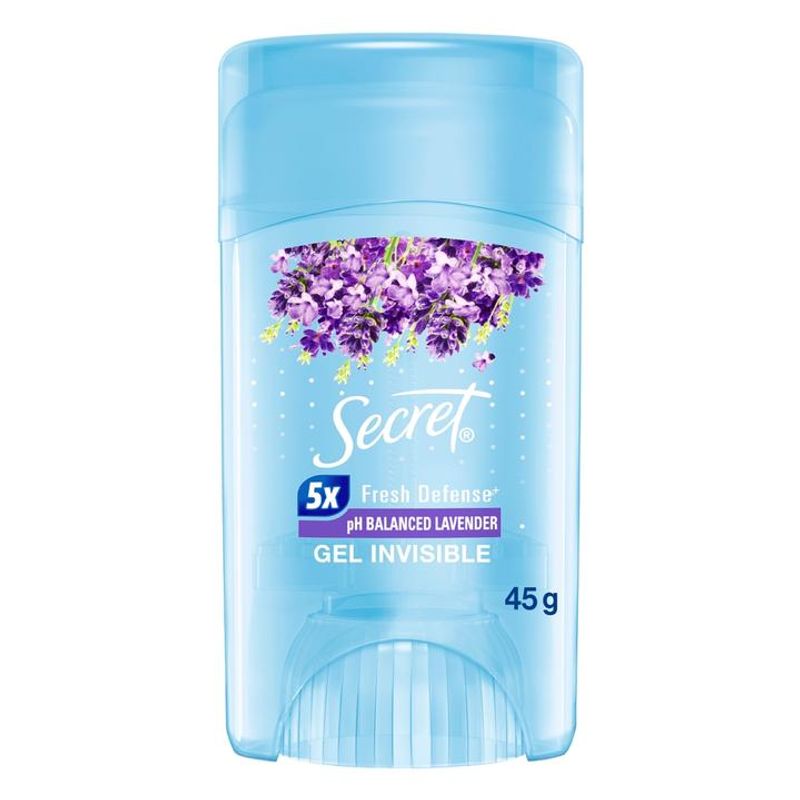 Fresh Defense 5X Ph Balanced Lavender 45 g Secret Gel Invisible Antitraspirante